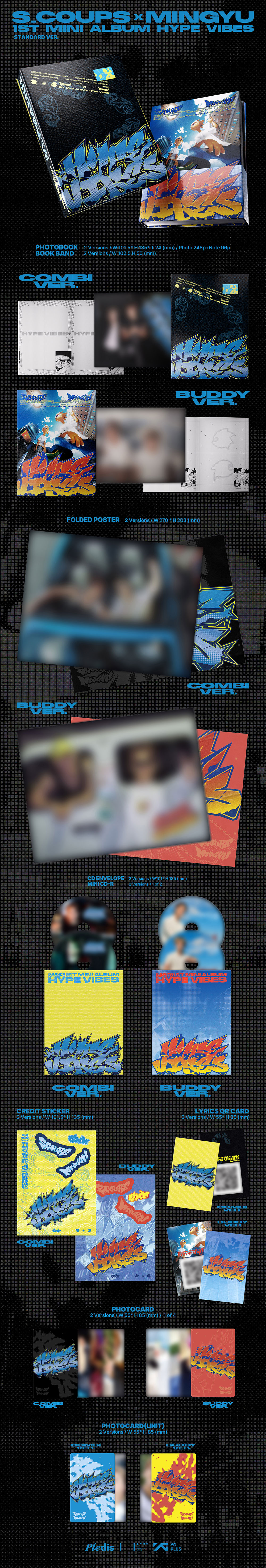 S.COUPS X MINGYU - 1st Mini Album ‘HYPE VIBES’ (STANDARD Ver.) (Random Ver.)