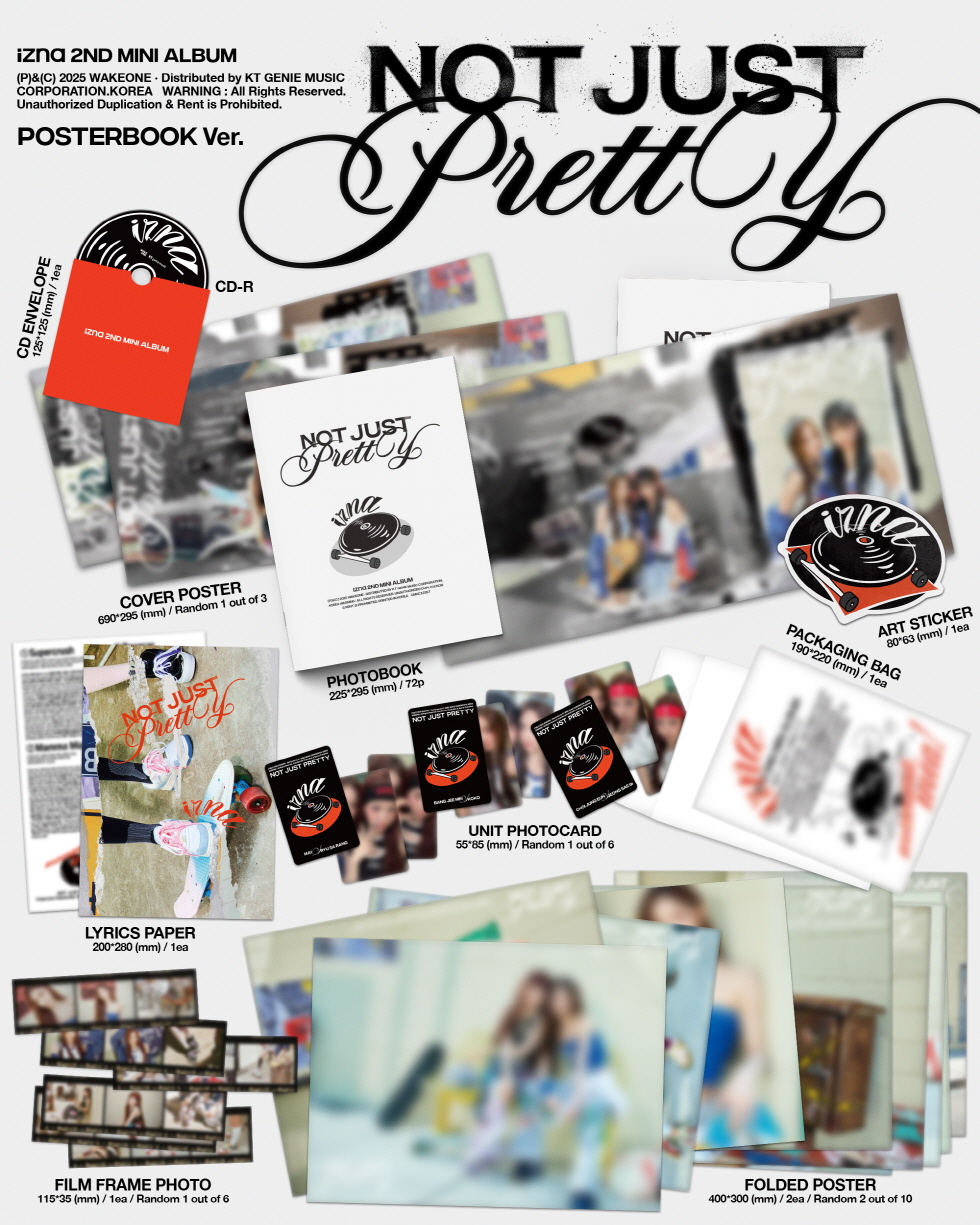 izna - 2ND MINI ALBUM [Not Just Pretty] POSTERBOOK Ver. (Random Ver.)