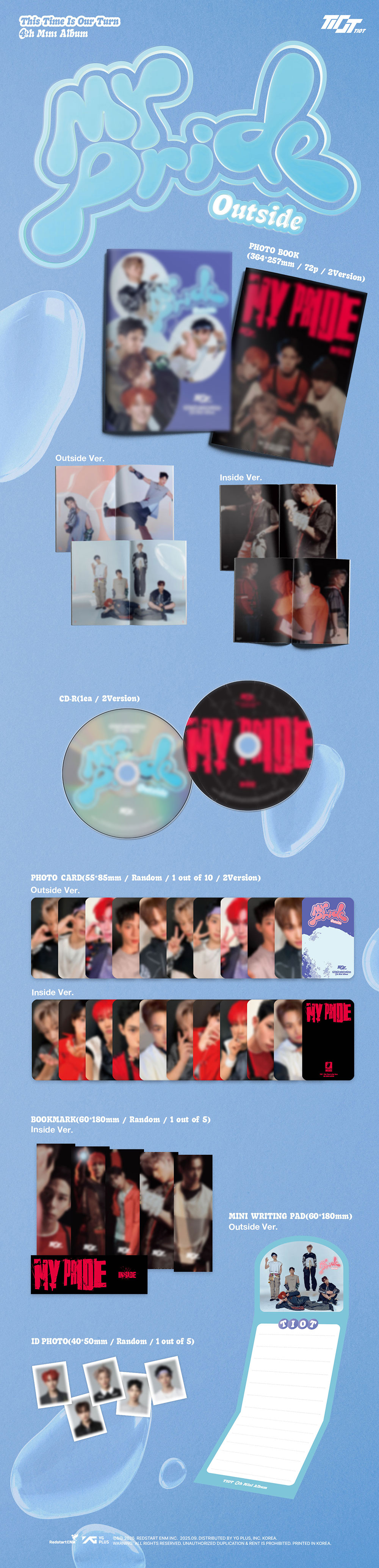 TIOT - 4TH Mini Album [MY PRIDE] (Photobook ver.) (Random Ver.)