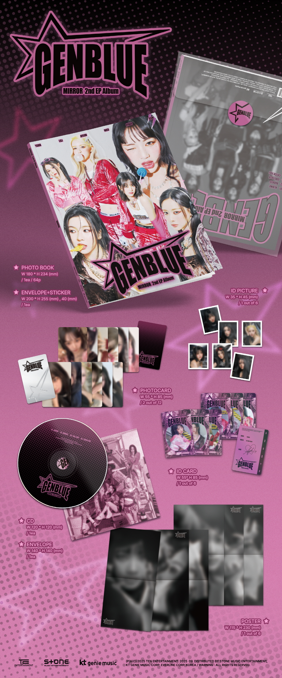 GENBLUE - 2ND MINI ALBUM [MIRROR]