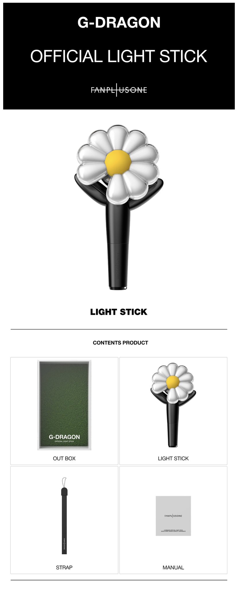 G-DRAGON - OFFICIAL LIGHT STICK.