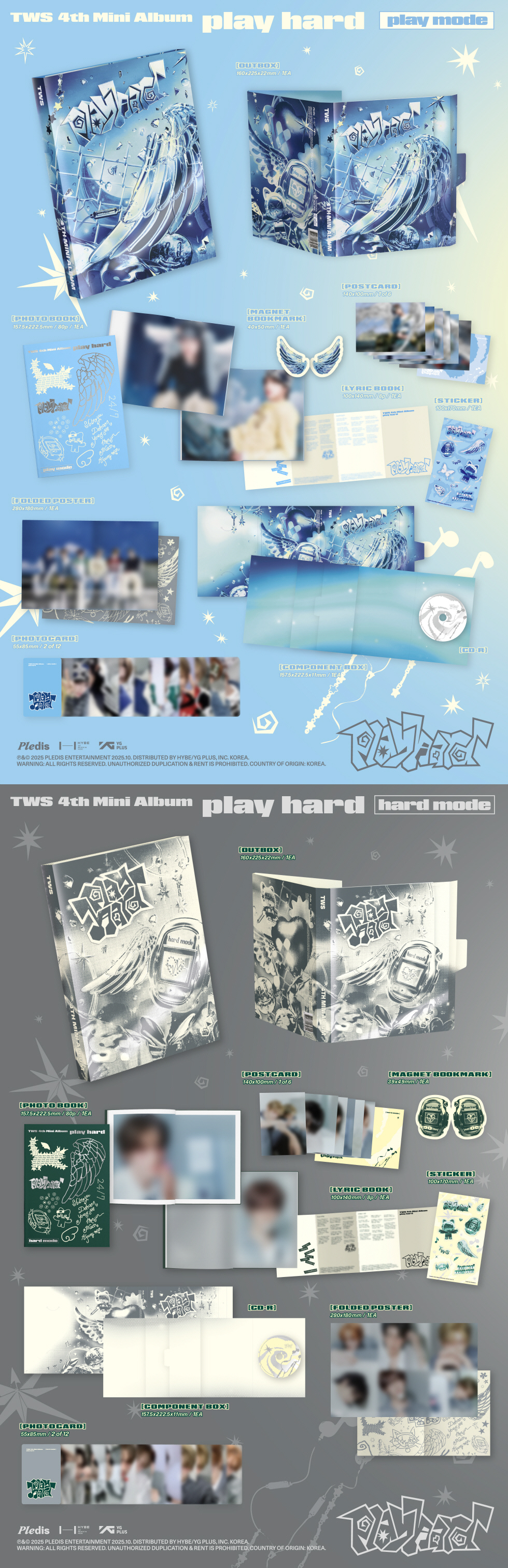 TWS - 4th Mini Album ‘play hard’ (play mode/ hard mode) (Random Ver.)
