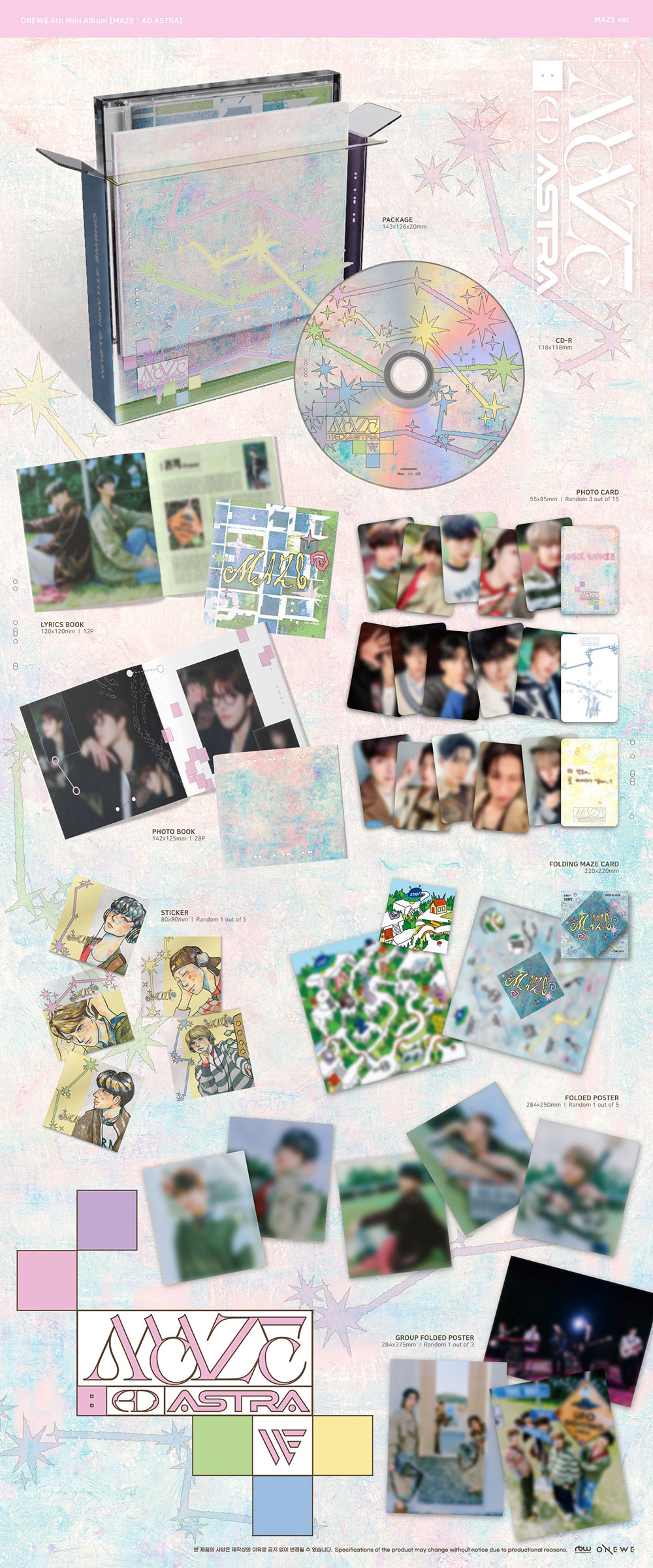 ONEWE - 4th Mini Album [MAZE : AD ASTRA] (MAZE ver.)