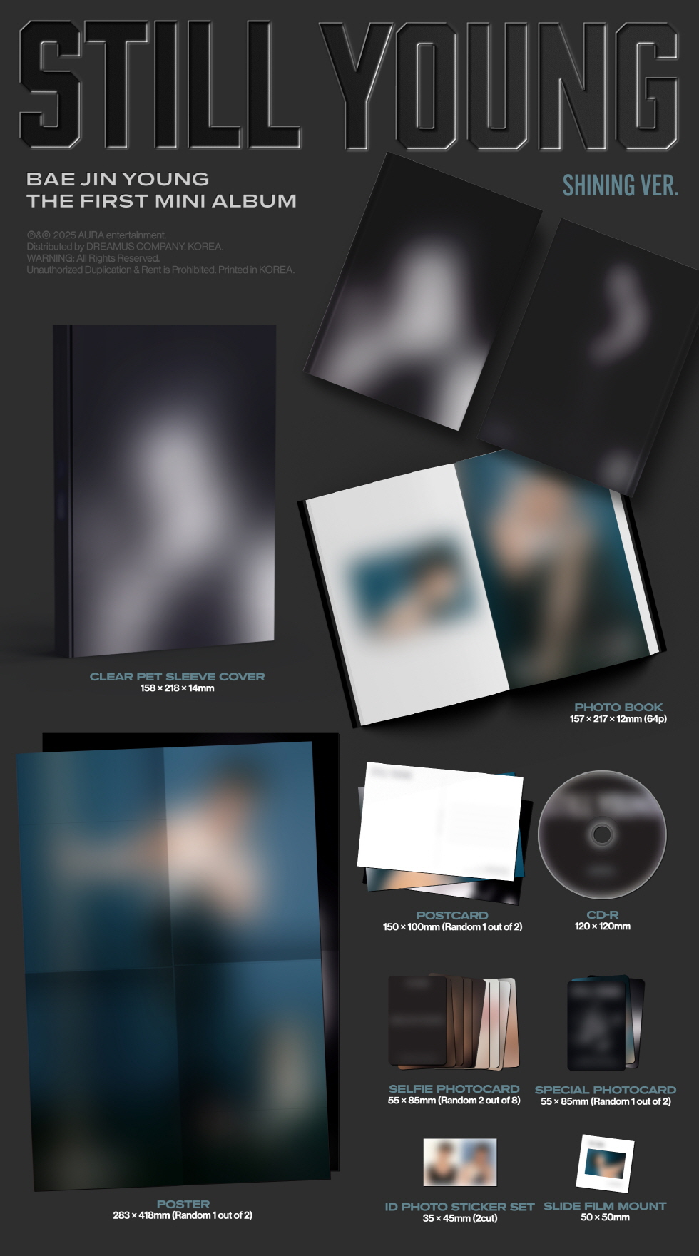 BAE JIN YOUNG - 1ST MINI ALBUM [STILL YOUNG] (Shining Ver.)