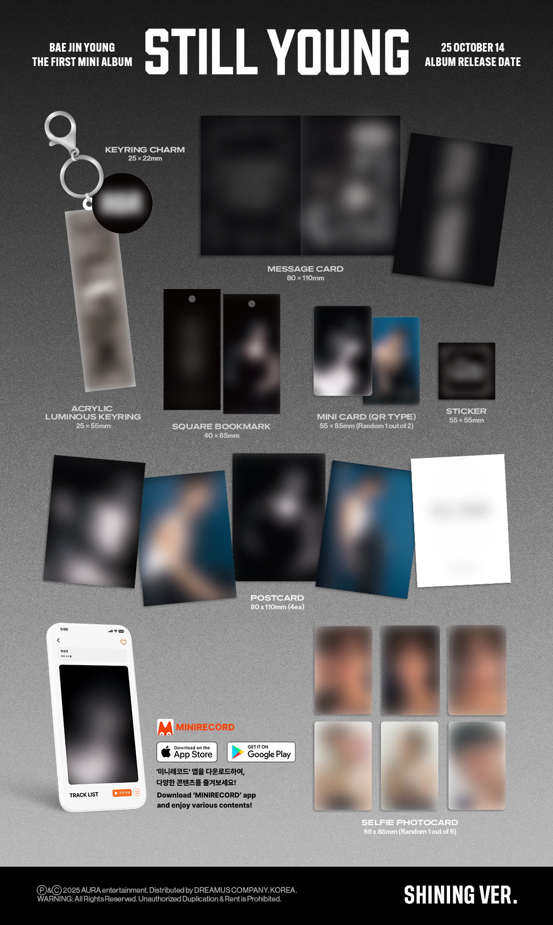 BAE JIN YOUNG - 1ST MINI ALBUM [STILL YOUNG] (Platform Shining Ver.)