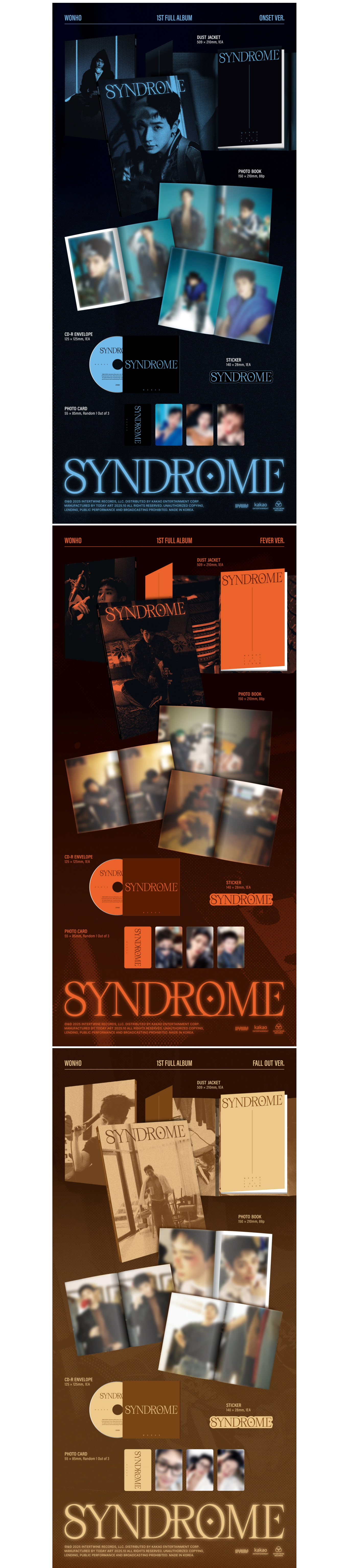 WONHO - 1st Full Album [SYNDROME] (Random Ver.)