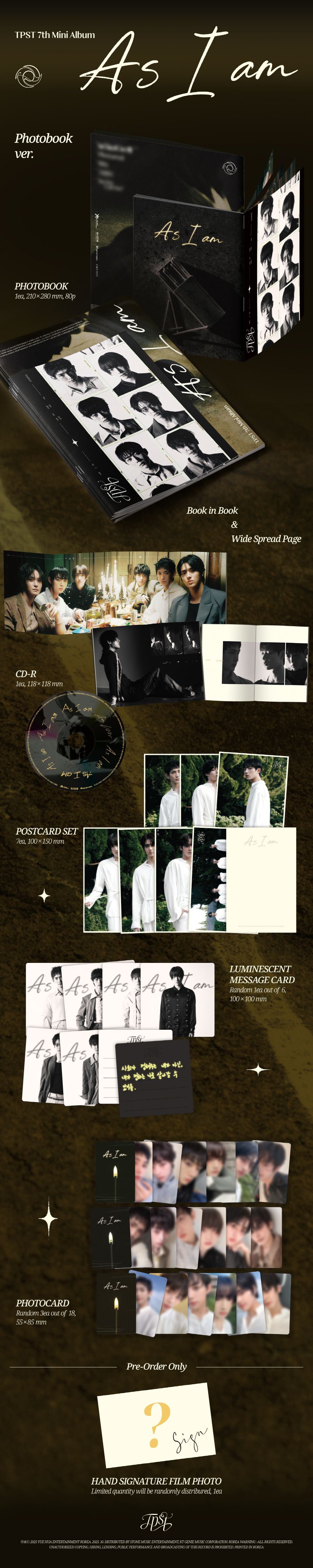 TEMPEST - 7th Mini Album [As I am] (Photobook ver.)