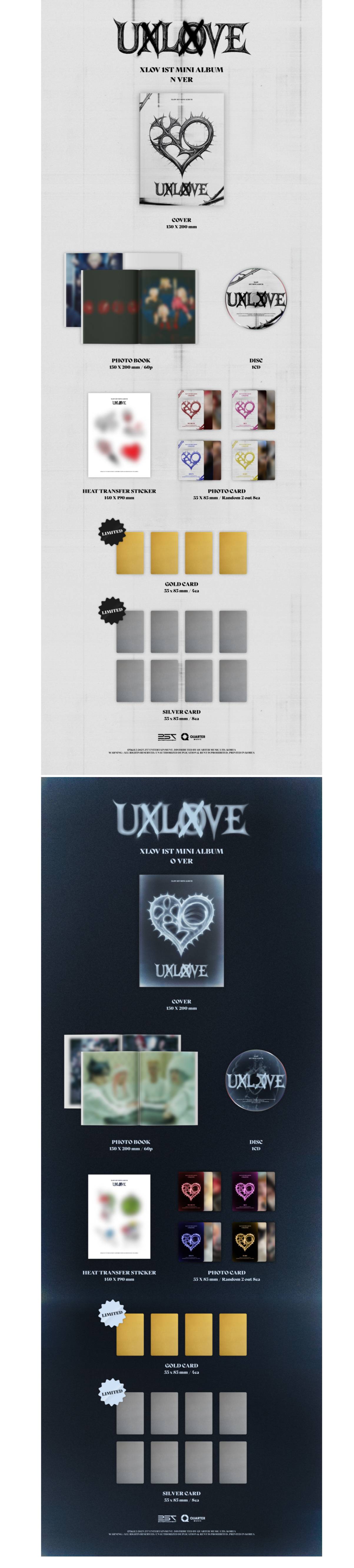 XLOV - 1st Mini Album [UXLXVE] (Random Ver.)