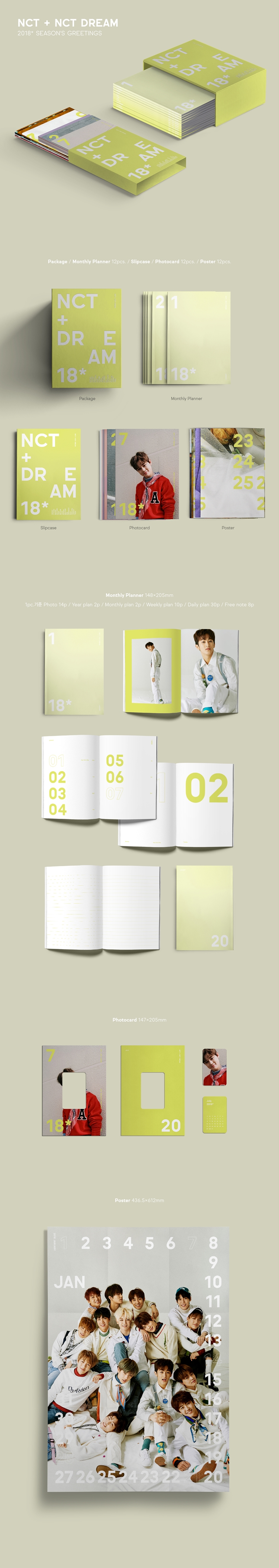NCT - 2018 Season's Greeting B ver. (NCT DREAM) - [Product with corner damage]