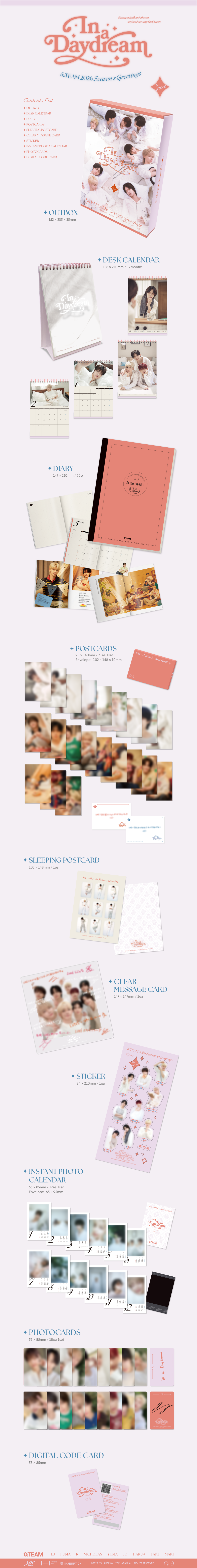 &TEAM - 2026 SEASON` GREETINGS 'In a Daydream'