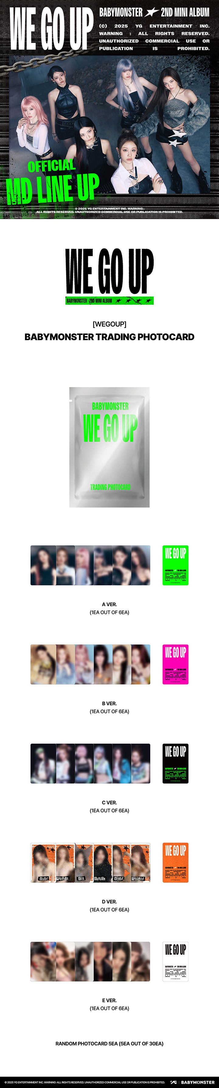 BABYMONSTER - [WEGOUP] BABYMONSTER TRADING PHOTOCARD