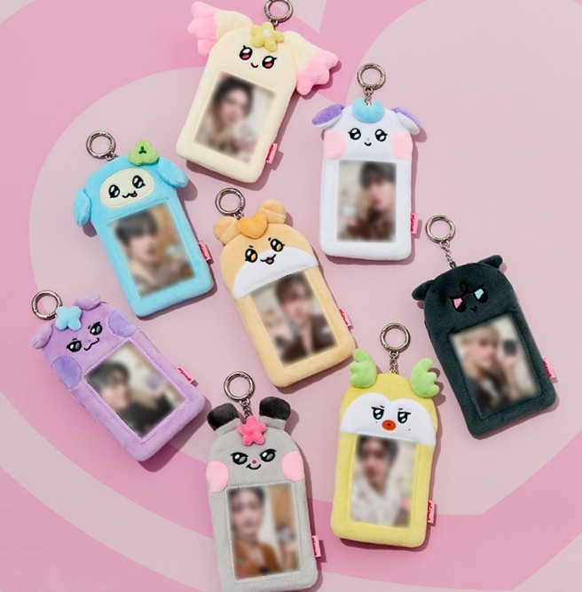 ATEEZ - 'MIGHTEEZ' POP UP MD : PHOTO CARD HOLDER PLUSH KEYRING (kkamyo)