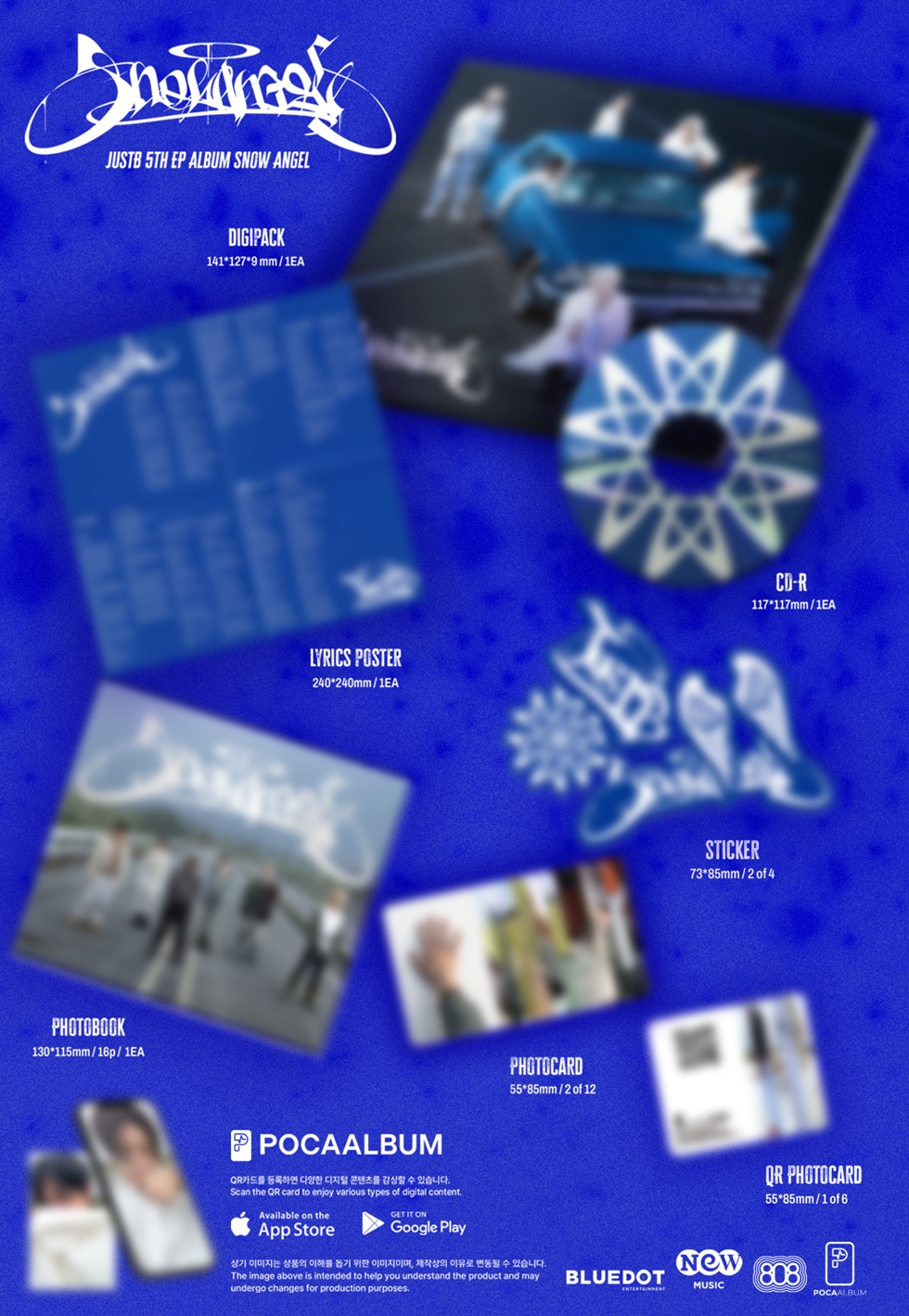 JUST B - 5TH MINI ALBUM [SNOW ANGEL] (POCCAALBUM)