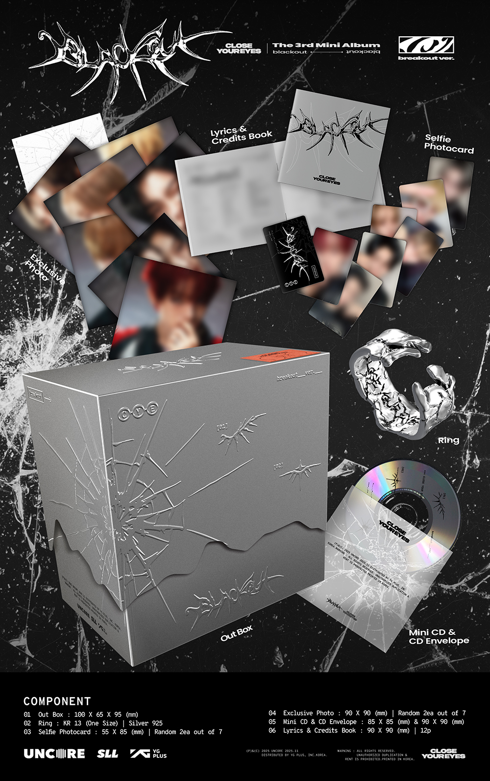 CLOSE YOUR EYES - The 3rd Mini Album 'blackout' (breakout ver.)