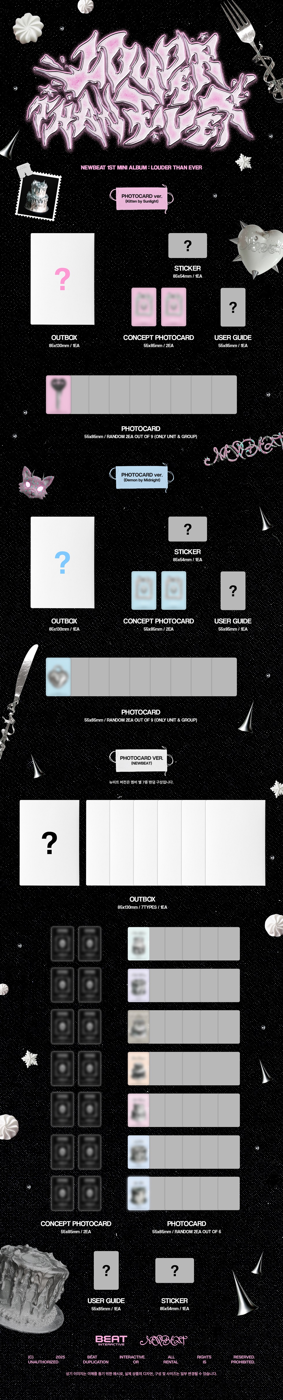 NEWBEAT - 1ST MINI ALBUM [LOUDER THAN EVER] POCAALBUM Ver. (Random Ver.)
