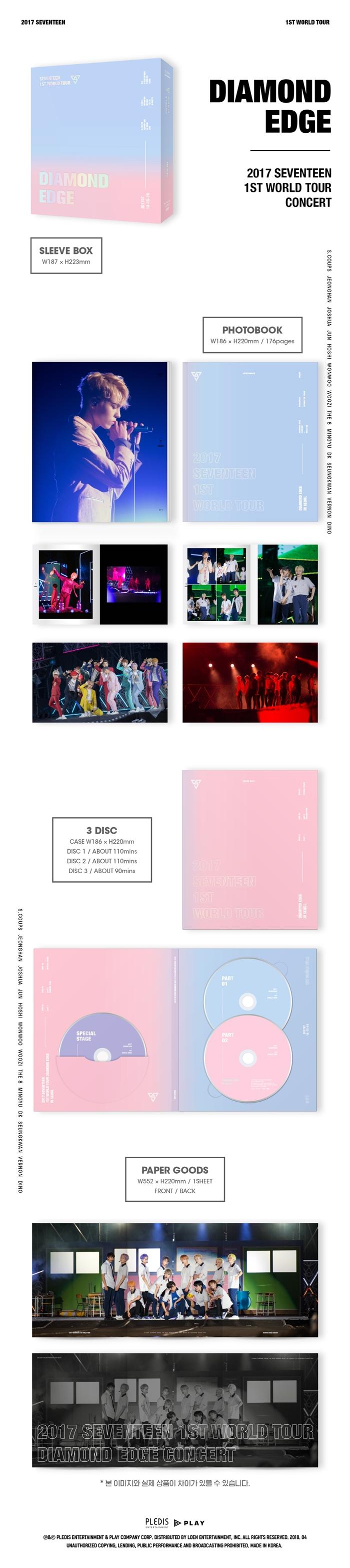 SEVENTEEN - 2017 SEVENTEEN 1ST WORLD TOUR DIAMOND EDGE IN SEOUL CONCERT DVD