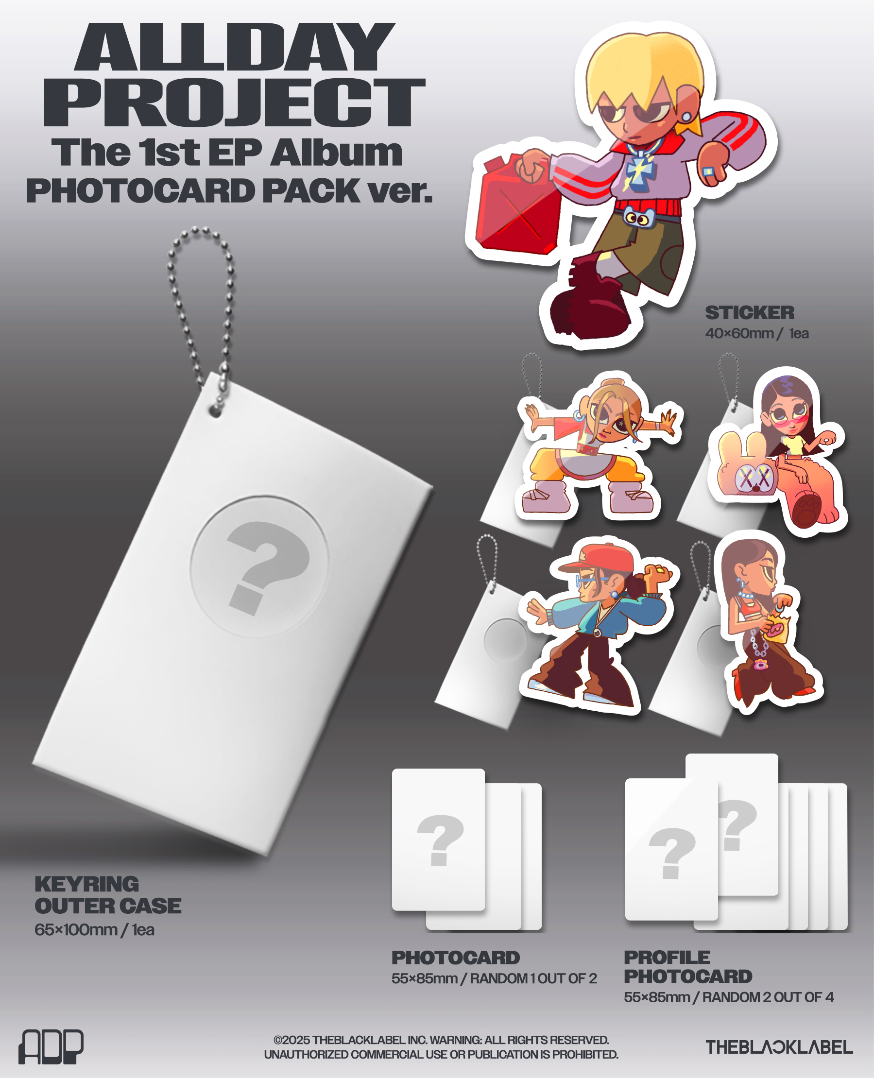 ALLDAY PROJECT - The 1st EP Album [ALLDAY PROJECT] PHOTOCARD PACK ver. (Random Ver.)