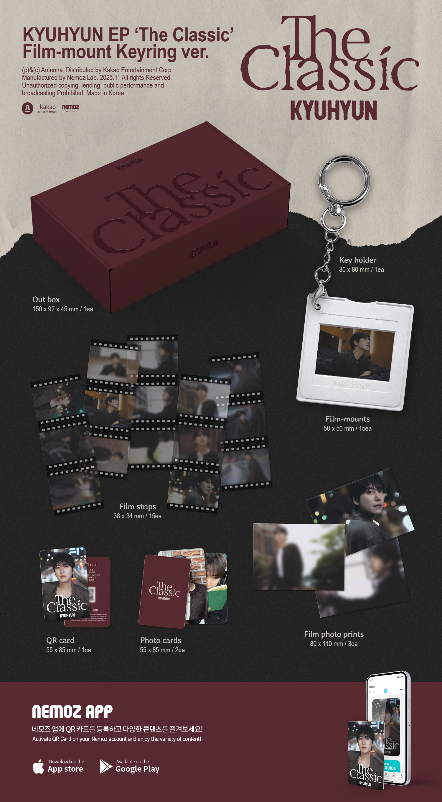 KYUHYUN - EP [The Classic] (Film-mount Keyring ver.)