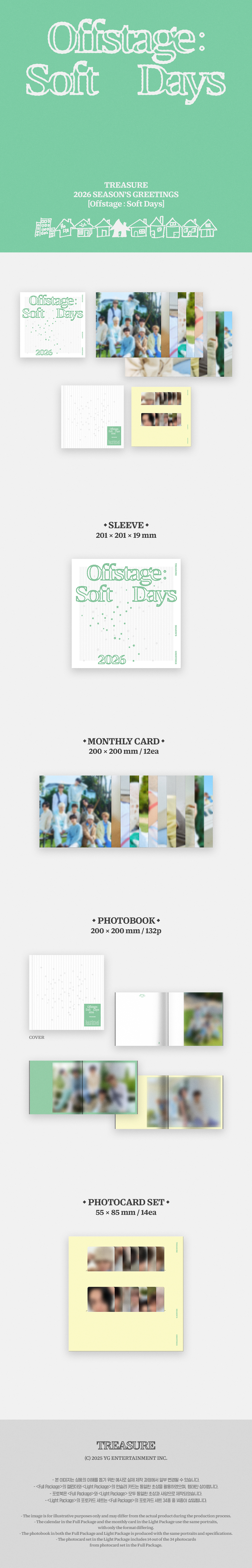 TREASURE - 2026 SEASON'S GREETINGS [Offstage : Soft Days] Light Package
