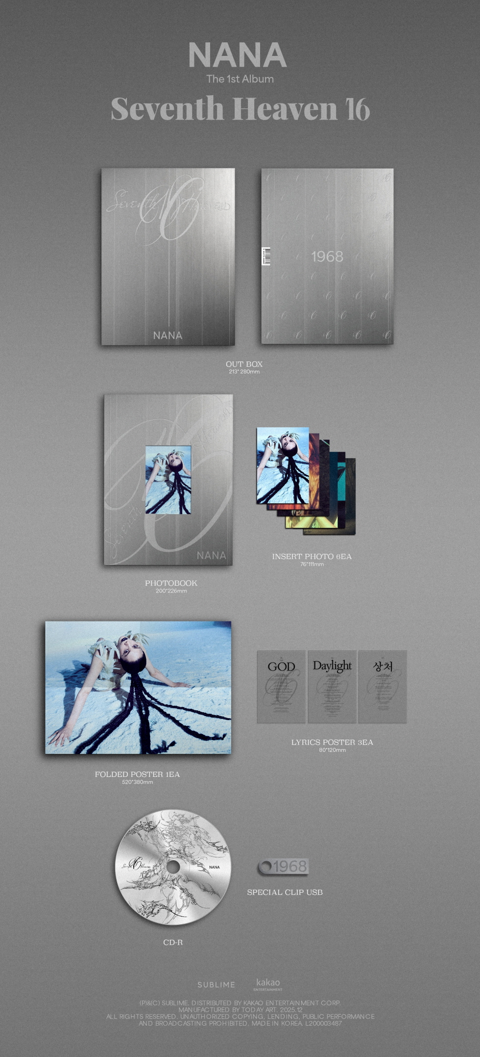 NANA - 1ST SINGLE ALBUM [Seventh Heaven 16]