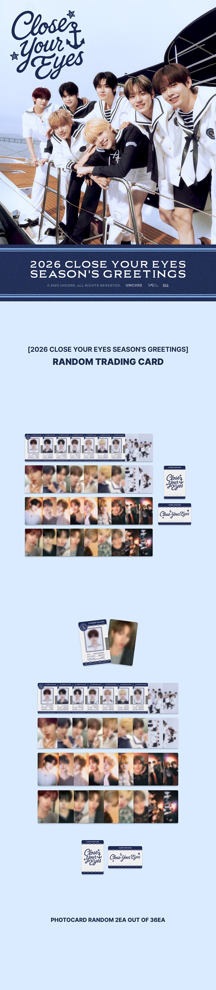 CLOSE YOUR EYES - [2026 SEASON'S GREETINGS] RANDOM TRADING CARD