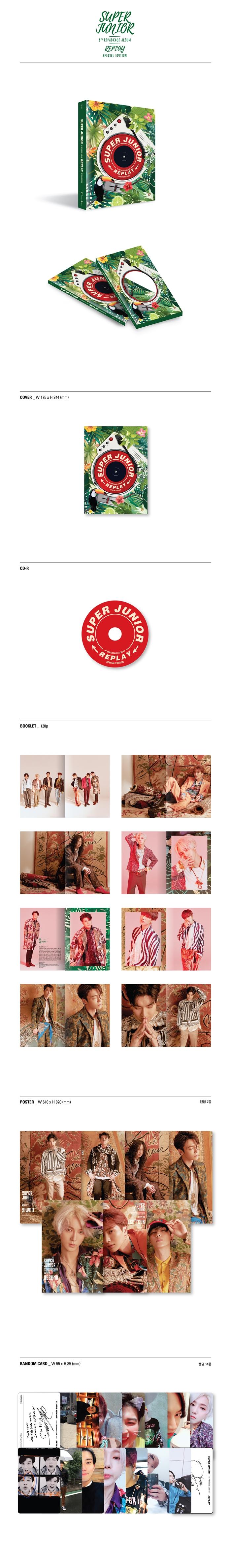 Super Junior - Vol.8 Repackage [REPLAY] (SPECIAL EDITION)