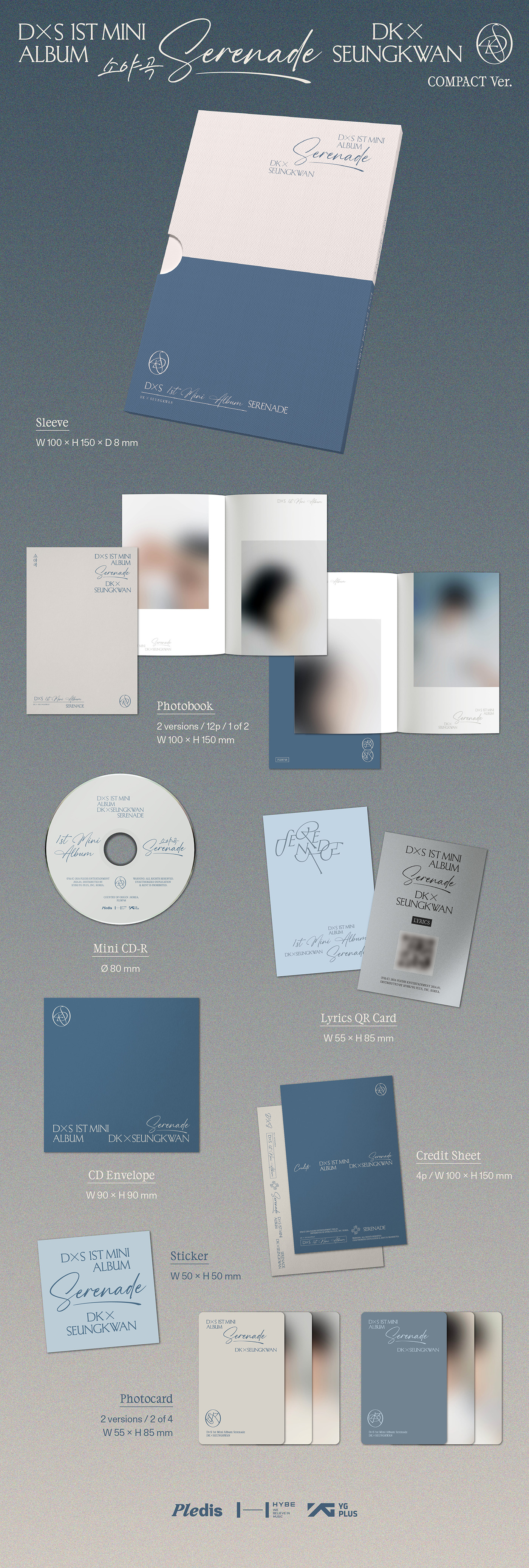 DXS (SEVENTEEN) - 1ST MINI ALBUM [SERENADE] COMPACT VER.
