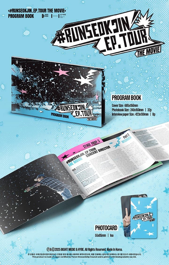 BTS - <#RUNSEOKJIN_EP.TOUR THE MOVIE> PROGRAM BOOK
