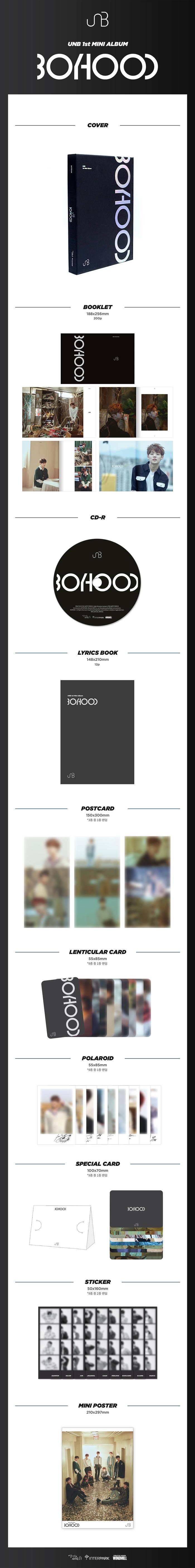 UNB - 1st Mini [BOYHOOD] Limited Edition