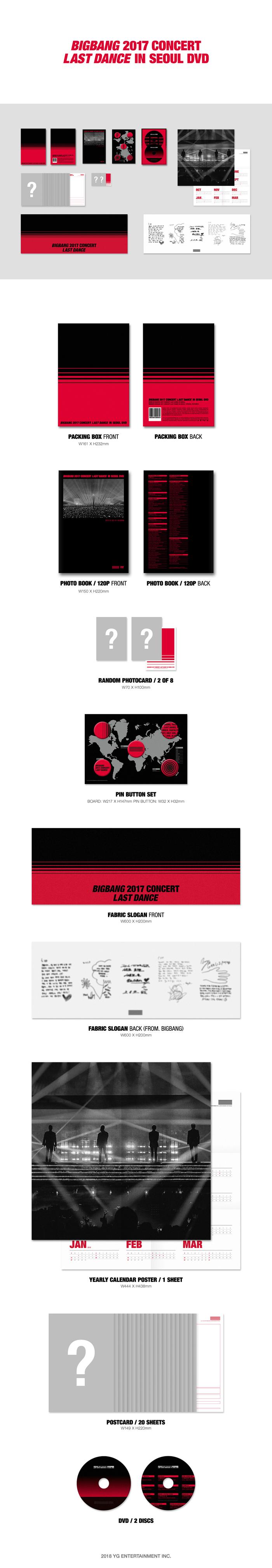 BIGBANG - 2017 CONCERT LAST DANCE IN SEOUL DVD