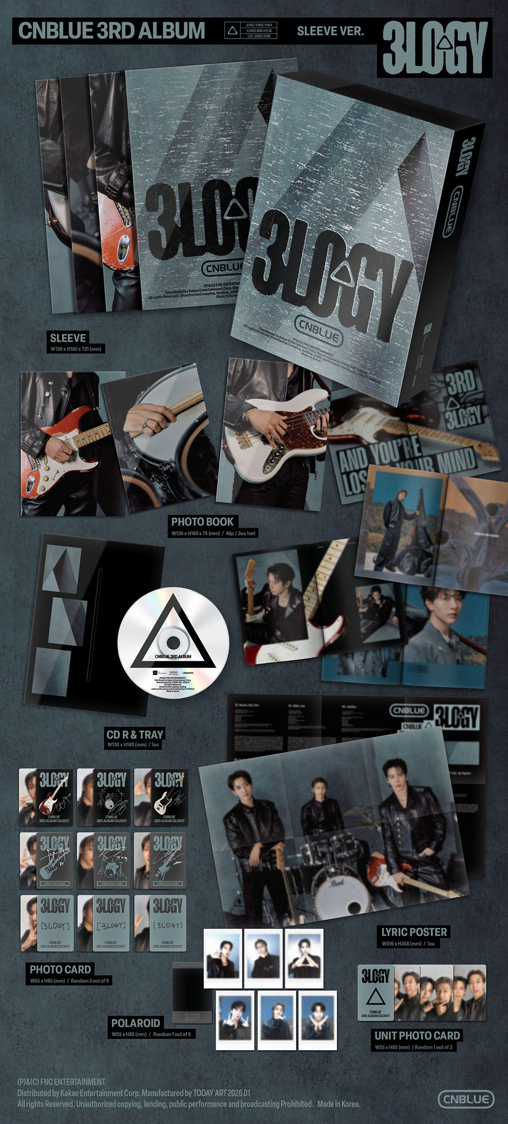 CNBLUE - 3RD ALBUM [3LOGY] (SLEEVE VER.)