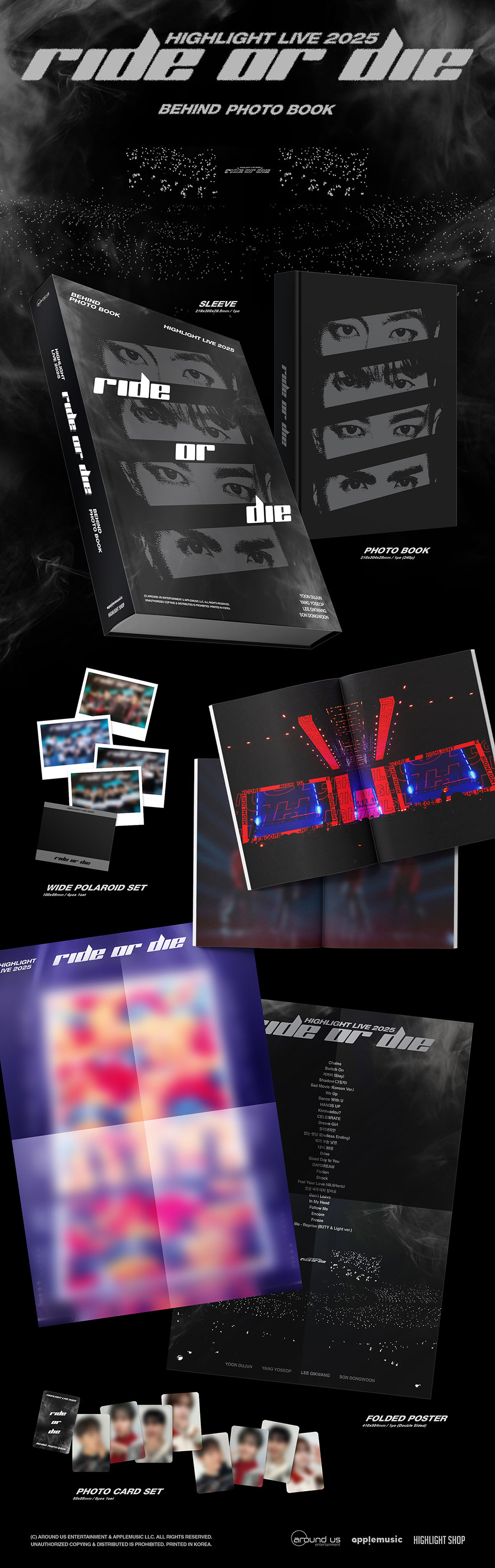 HIGHLIGHT - LIVE 2025 [RIDE OR DIE] BEHIND PHOTO BOOK