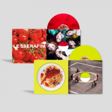 LE SSERAFIM - 1st Single Album 'SPAGHETTI' Vinyl (Tomato Red Ver./ Neon Yellow Ver.) (Random Ver.)