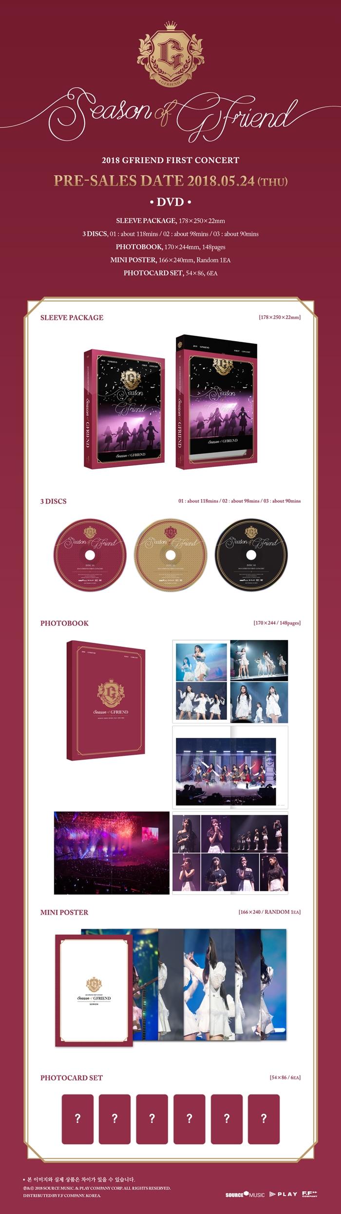 GFRIEND - 2018 GFRIEND FIRST CONCERT [Season of GFRIEND] CONCERT DVD