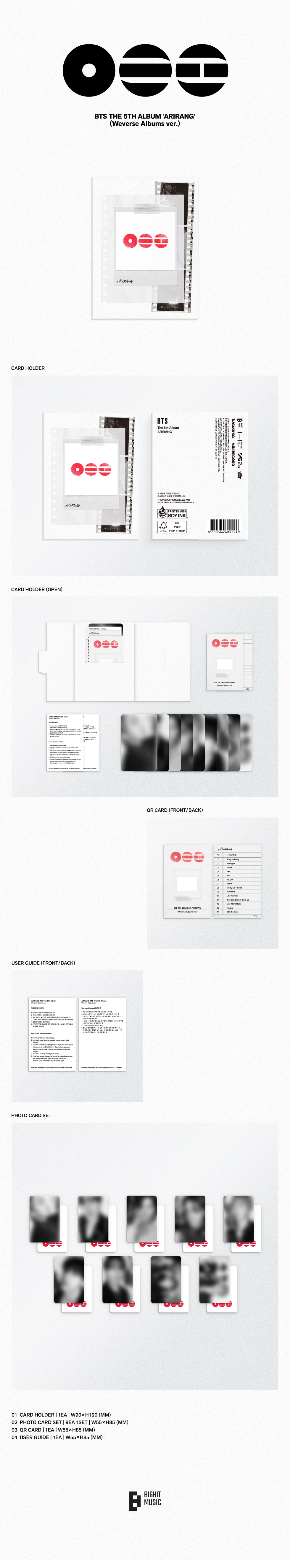 BTS - 5th Album [ARIRANG] (Weverse Albums ver.)