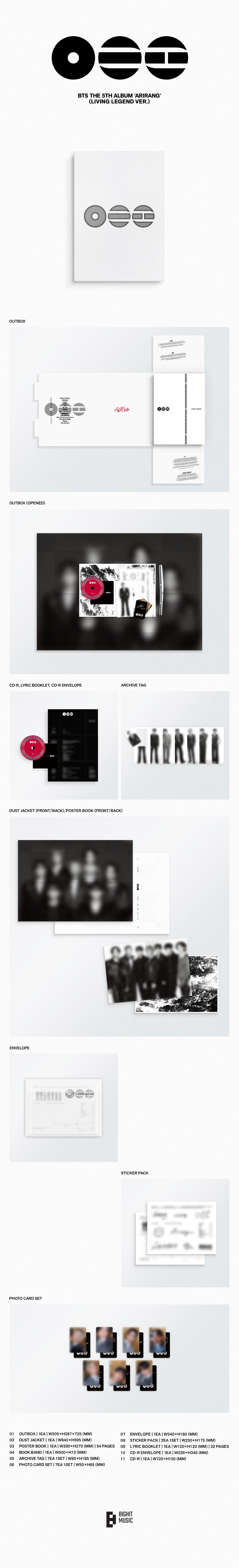 BTS - 5th Album [ARIRANG] (Living Legend Ver.)