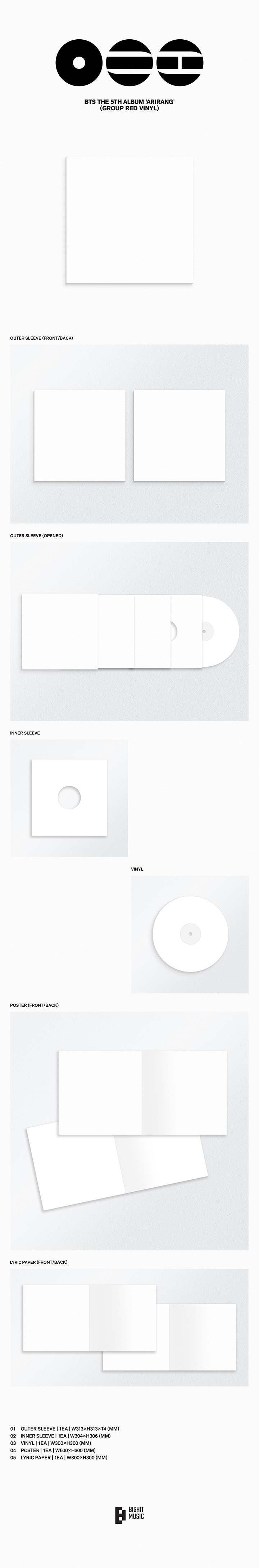 BTS - 5th Album [ARIRANG] (Standard Vinyl) (Random Ver.)