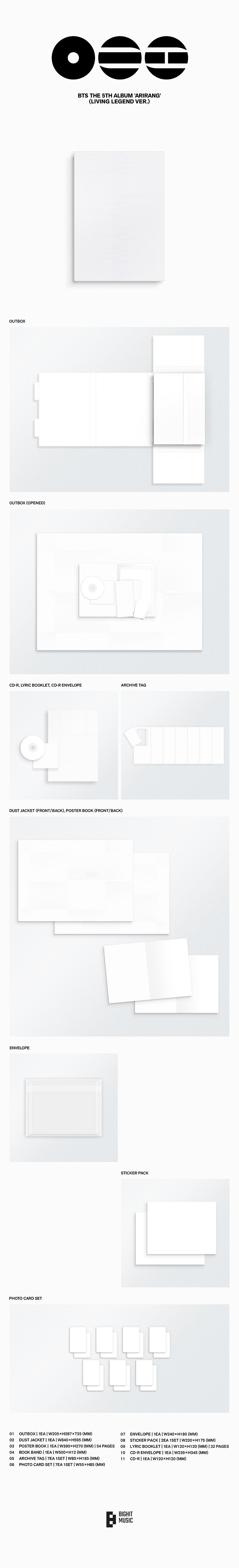 BTS - 'ARIRANG' (Living Legend Ver.) + Weverse Gift (WS)