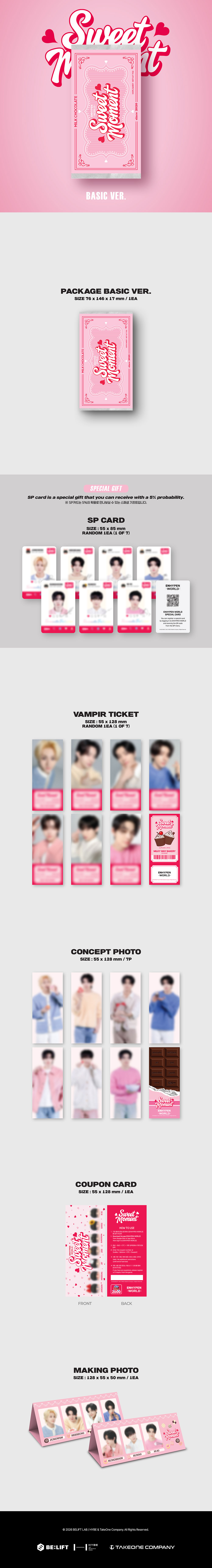 ENHYPEN - [ENHYPEN WORLD COUPON CARD COLLECTION] SWEET MOMENT BASIC ver.