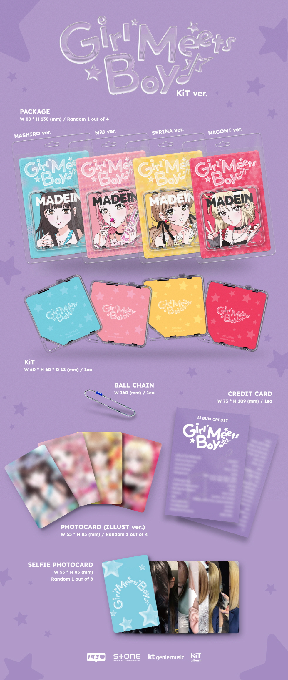 MADEIN - GIRL MEETS BOY (KIT VER.) (Random Ver.)