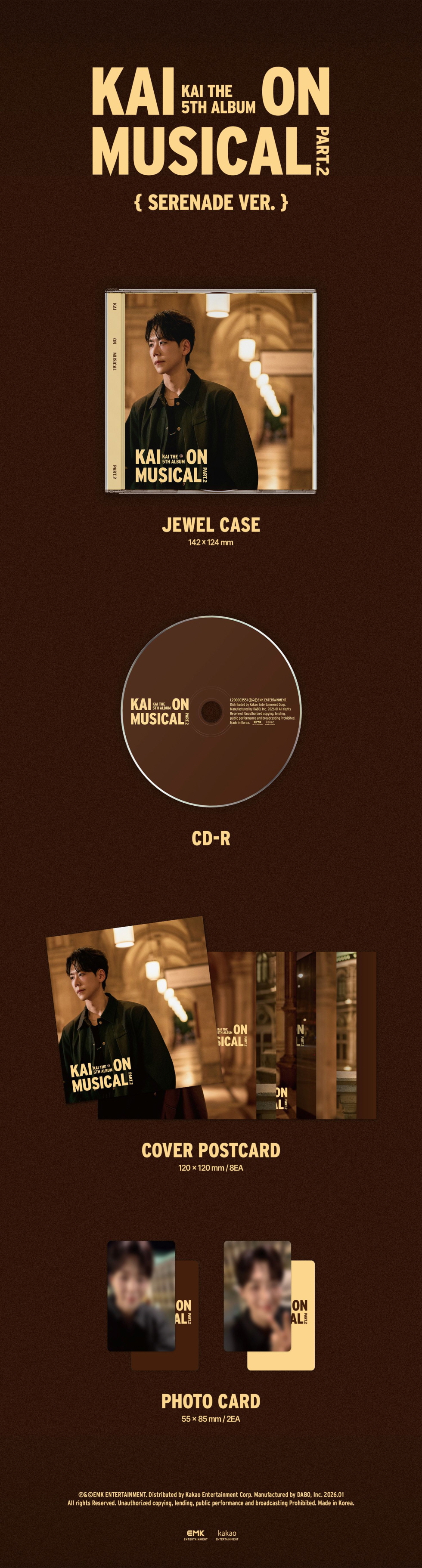 Kai - 5TH ALBUM [KAI ON MUSICAL Part.2] (Serenade Ver.)