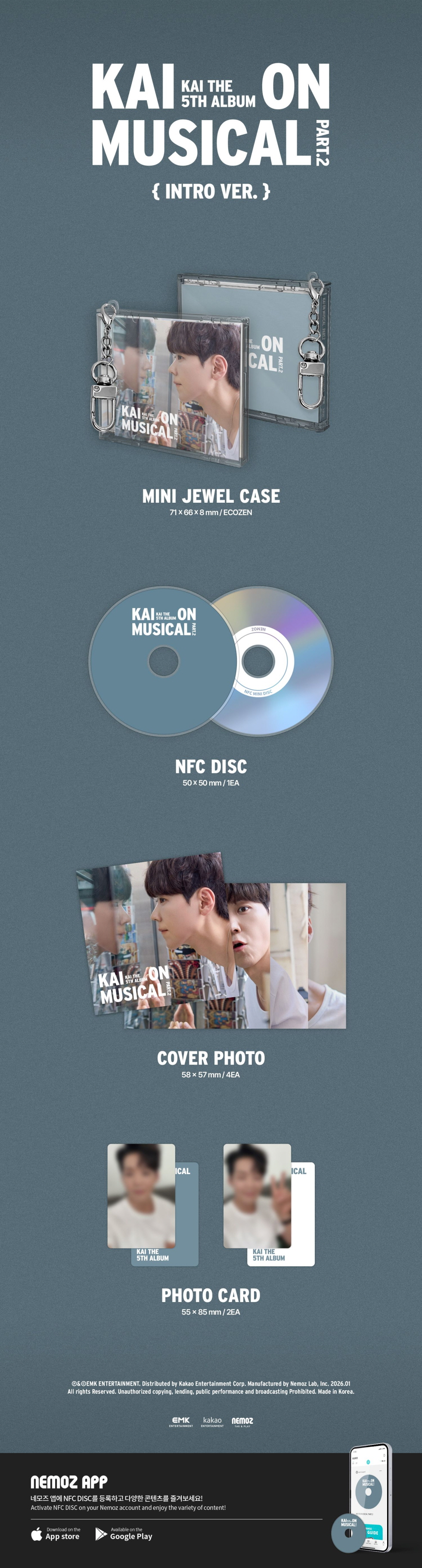 Kai - 5TH ALBUM [KAI ON MUSICAL Part.2] (Intro Ver.)(NEMO)