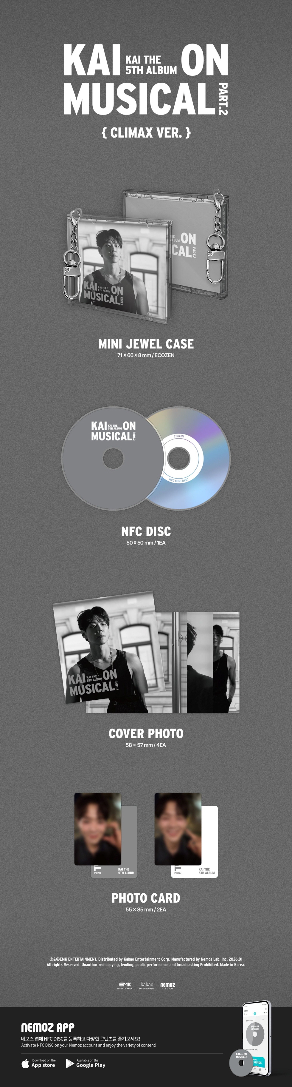 Kai - 5TH ALBUM [KAI ON MUSICAL Part.2] (Climax Ver.)(NEMO)