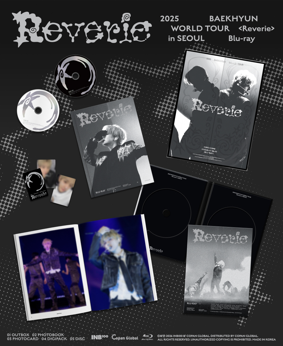 BAEKHYUN - 2025 BAEKHYUN WORLD TOUR <Reverie> in SEOUL Blu-ray + Photocard