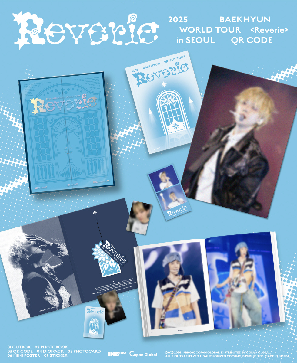 BAEKHYUN - 2025 BAEKHYUN WORLD TOUR <Reverie> in SEOUL QR CODE + Photocard