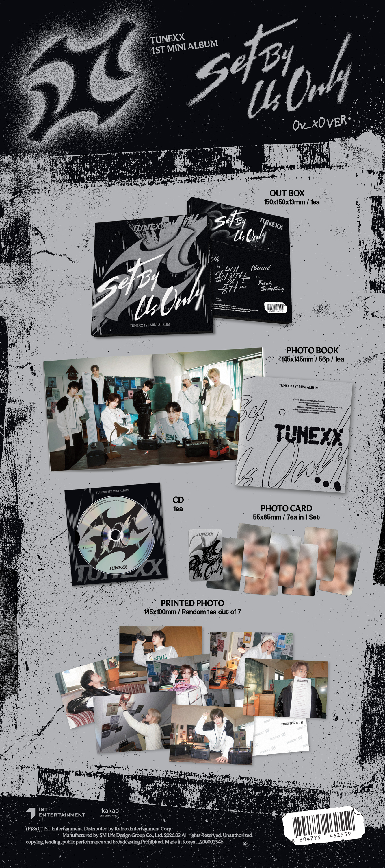 TUNEXX - 1ST MINI ALBUM [SET BY US ONLY] (0v_x0 ver.)