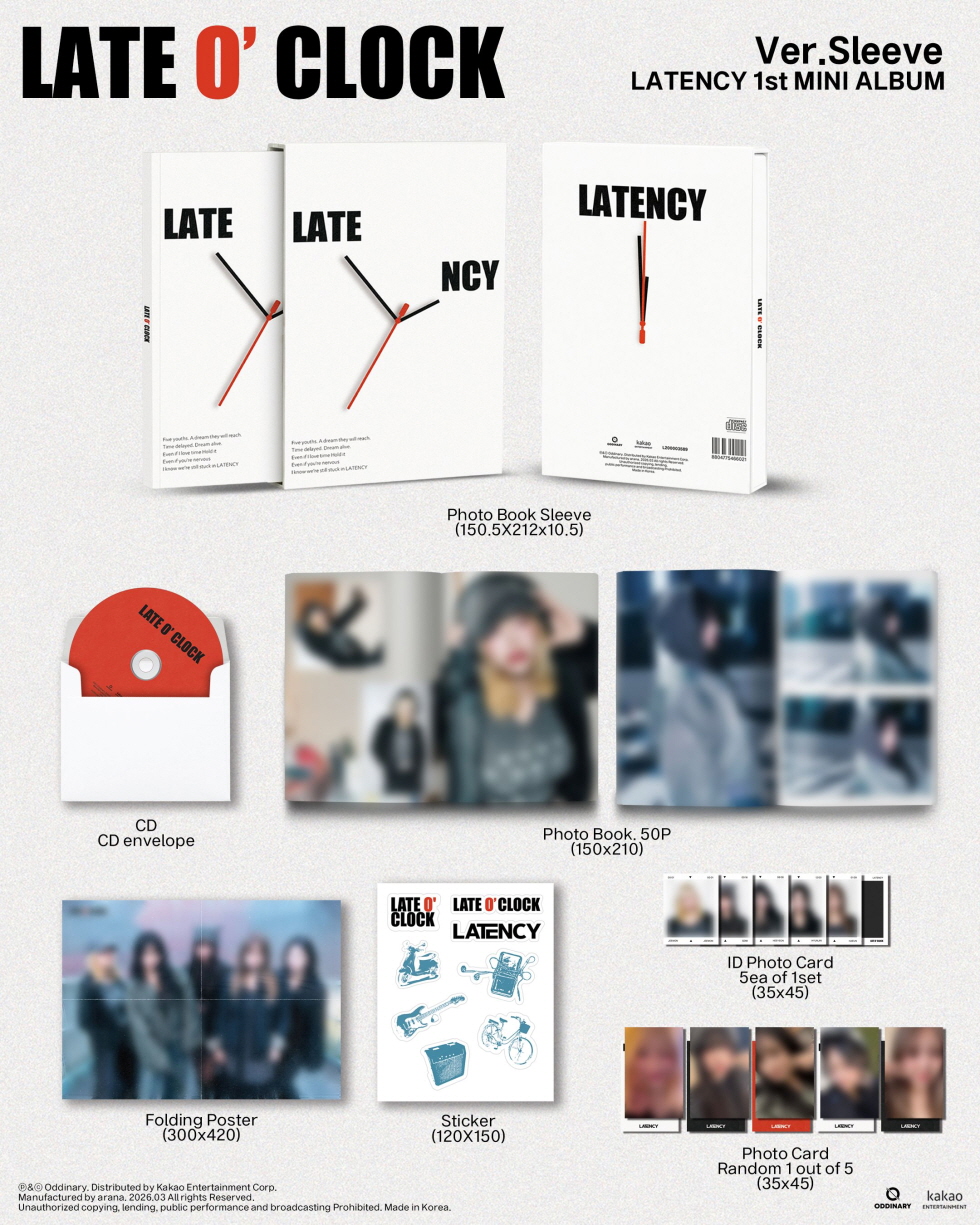 LATENCY - 1st MiNi ALBUM [LATE O’ CLOCK] (Sleeve Ver.)