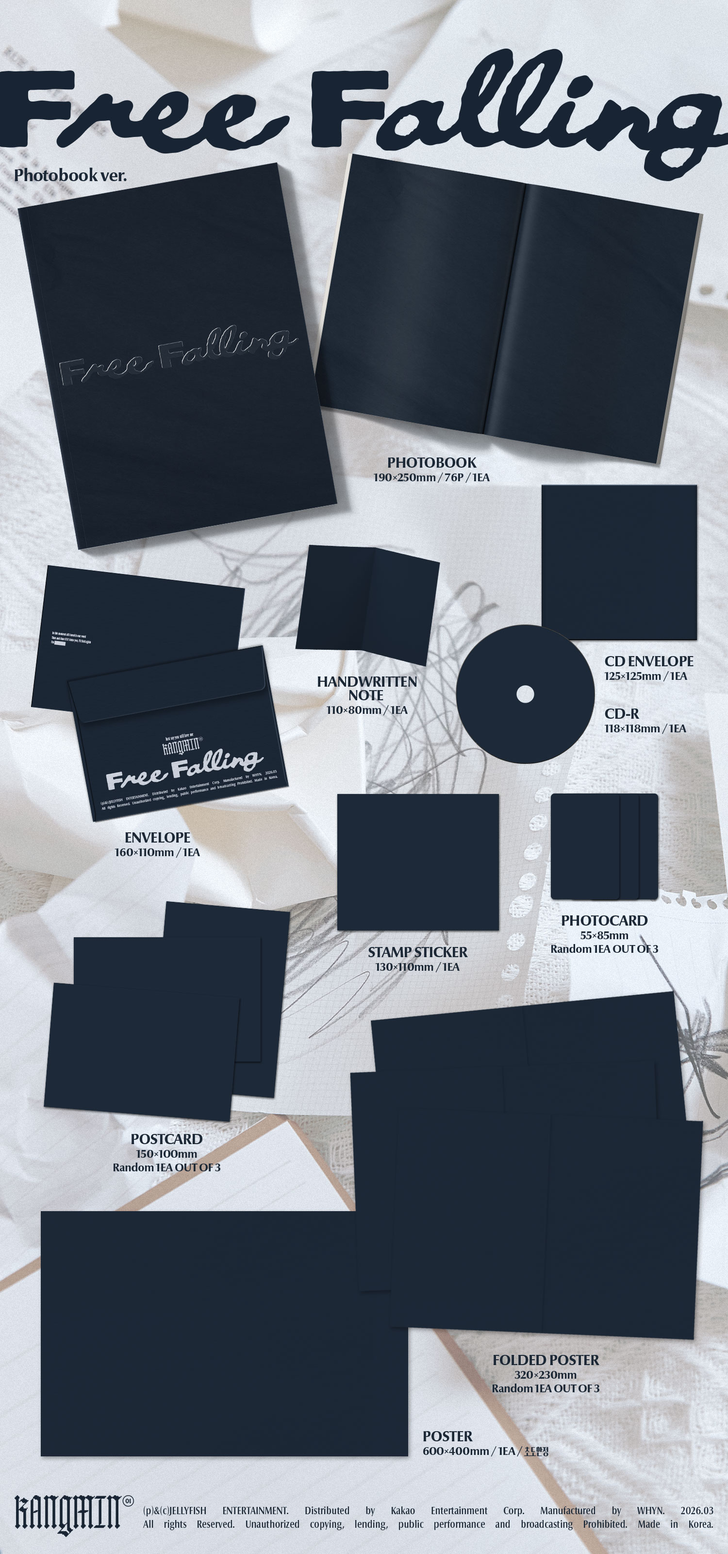 KANGMIN (VERIVERY) - 1st Single Album [Free Falling] (Photobook Ver.)