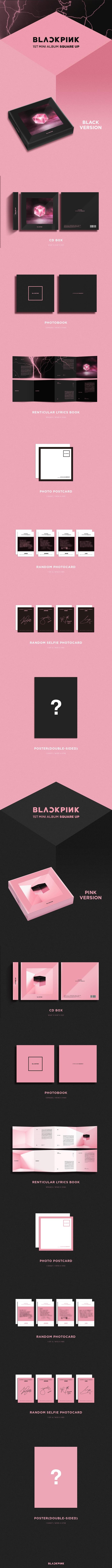 BLACKPINK - 1st Mini Album [SQUARE UP] (Random ver.)