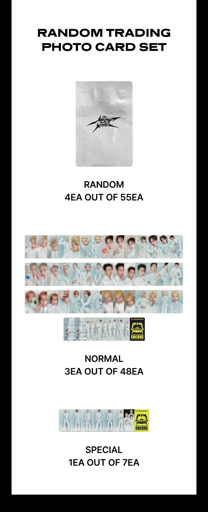 P1Harmony - 2026 P1Harmony LIVE [P1ustage H : MOST WANTED ENCORE] IN SEOUL OFFICIAL MERCH : RANDOM TRADING PHOTO CARD SET